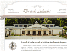 Tablet Screenshot of dworekarkadia.pl